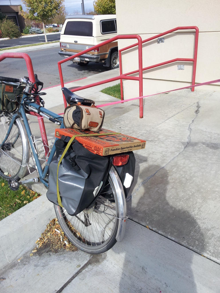 How to Carry Pizza on a Bike 