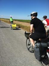 Cycling to American Falls On Frontage Road