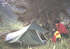 Camping above Minturn.