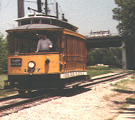 Trolley along the South Platte bike route.